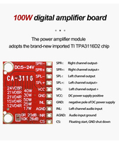 Carte amplificateur de puissance numérique 50W + 50W DC 5V 12V 24V Module Audio stéréo double canal TDA7492, prix d'usine CA-3116