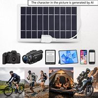 Panel Solar Portátil AIsmartLink, Versátil, Eficiente y Duradero, 5V2W, Panel de Carga de Emergencia de Silicio Monocristalino