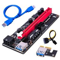 Tarjeta adaptadora de elevador VER009, Cable de alimentación de 15 pines a 6 pines, USB 3,0, PCI-E, VER 009S, Express, 1X, 4x, 8x, 16x, novedad