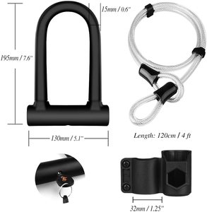 Fechadura u para motocicleta, trava u de alta qualidade - Product Image 2