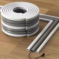 Protector de Cables de Goma Resistente, Rampa Antideslizante de 3 Canales para Piso de Taller y Cobertura de Cables Industriales, Protector de Cables Antideslizante