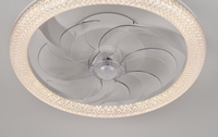 Lustre rétractable décoratif, éclairage de plafond, moteur DC, LED, télécommande, climatisation, éclairage pour la maison et le bureau, faible bruit 29 dB