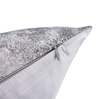 Haute qualité argent gris décoration taies d'oreiller mode jeter taie d'oreiller grande housse de coussin pour canapé salon chambre oreiller