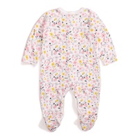 Combinaison de sommeil pour bébé OEM, 100% coton, manches longues, avec pieds, body pour nouveau-né, unisexe