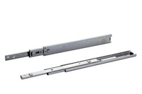 Glissière télescopique à clipser avec crochet pour tiroir, en acier, pour armoire métallique, 45 mm, avec roulement à billes à baïonnette, vente en gros