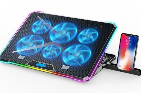 Écran tactile noir K15-lumière RVB-support de téléphone portable