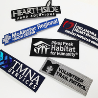 Logo personnalisé Slogan Nom de marque Écusson vêtements Écussons à broder à repasser Écusson à coudre