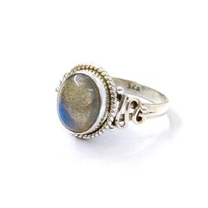 Anillo de Labradorita, Plata de Ley 925, Anillo de Piedra Preciosa, Colección Hecha a Mano, Anillos Finos, Joyería de Plata, Precio al por Mayor - Product Image 4