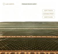 Rouleaux de moquette personnalisés pour églises et congrès, tapis de prière turc pour mosquées, tuftés à la machine, motif floral, en nylon antidérapant