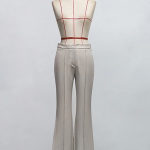 Pantalones de Mujer al por Mayor, Personalizados OEM/ODM, de Cintura Alta, Pierna Ancha, Estilo Casual y a la Moda - Product Image 4