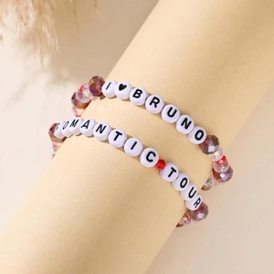 Braccialetto Souvenir del Concerto di <span class=keywords><strong>Bruno</strong></span> Mars, Gioiello in Resina Acrilica con Perline per Donne - Product Image 2