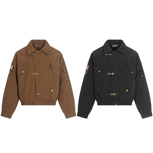 Nuevo Abrigo de Invierno para <span class=keywords><strong>Hombre</strong></span>, Cálido, de Algodón, Estilo Americano Clásico con un Toque Retro y Bordado de Emblemas - Product Image 6