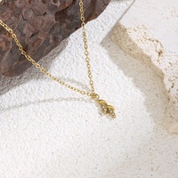 Collier délicat en zircon plaqué or avec pendentif mini feuille, polyvalent, simple, léger, de luxe, bijoux minimalistes réglables TGXL14702