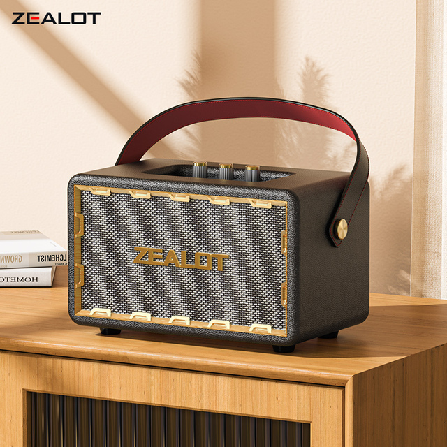 Zealot MT01 New Wireless for 5.3 AUX Portable Mini TF Music Speaker with Over 20 Hours Battery Life 50-100W Output