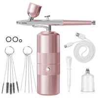 Système d'aérographe portable rechargeable pour nail art et maquillage, avec logo personnalisé, compresseur d'aérographe alimenté par batterie USB