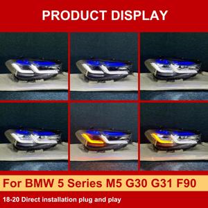 J ONE - Faros Delanteros LCI para <span class=keywords><strong>BMW</strong></span> Serie 5 M5 G30 G31 F90 2018-2020, Repuestos y Accesorios para Automóviles, Gran Venta - Product Image 4