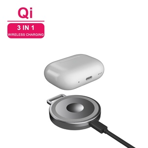 <span class=keywords><strong>Chargeur</strong></span> sans fil 15W en alliage de zinc, station de charge rapide 3 en 1, <span class=keywords><strong>chargeur</strong></span> sans fil pour téléphone Samsung, impression de logo personnalisée - Product Image 3