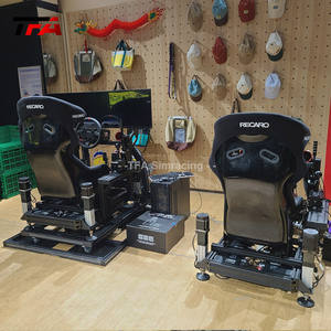 Simulateur profil aluminium volant personnalisé Cockpit simulateur <span class=keywords><strong>de</strong></span> jeu <span class=keywords><strong>de</strong></span> conduite superbe Cockpit avec vraie chaise course - Product Image 4