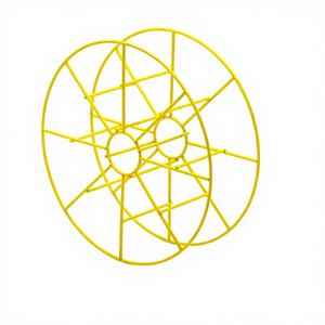 Mild Steel BS300 Wire <b>Spool</b> Basket <b>Holder</b> for Welding Cable Industrial Use 4.0mm Diameter Powder Coated Cable Management - Product Image 1