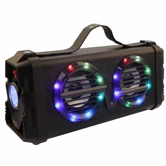 Outdoor Subwoofer LED bluetooth Speaker Portable High-power Wireless Party Speaker with FM Radio AUX in