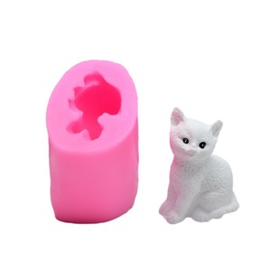 Herramienta para hornear DIY, molde para gatos, Fondant, decoración de pasteles de Chocolate, molde de silicona de arcilla líquida - Product Image 5