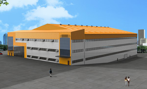 Atelier préfabriqué en panneaux sandwich à structure modulaire en acier, tendance <span class=keywords><strong>de</strong></span> la <span class=keywords><strong>mode</strong></span> - Product Image 5