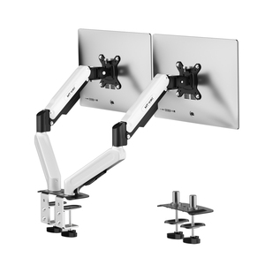 <span class=keywords><strong>Support</strong></span> double écran MT-VIKI, <span class=keywords><strong>support</strong></span> de bureau réglable pour écrans d'ordinateur de 13 à 32 pouces, mouvement complet VESA 75x75 100x100 - Product Image 1