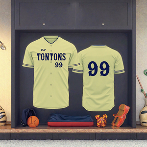 เสื้อเบสบอลโทนตันส์แขนสั้นคอวีหมายเลข 99 พิมพ์ลายระบายอากาศได้ดี โพลีเอสเตอร์ ชุดยูนิฟอร์มผู้ใหญ่ ทรงปกติ - Product Image 3