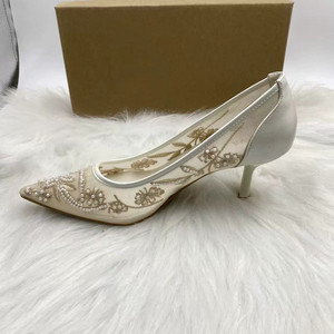 Sandalias de Tacón Medio con Adornos de Pedrería para Mujer, Elegantes Zapatos de Tacón de Calidad Estilo Celebridad - Product Image 3