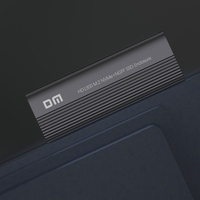 DM M.2 NVME/NGFF protokol ganda SSD tipe-c konverter adaptor sarung Solid State kotak Hard Disk HD1300