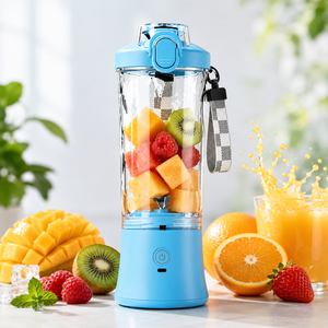 Licuadora Portátil Ligera para Exteriores, Vaso Mezclador de Frutas con Alimentación USB, Mini Licuadora para Smoothies, para Jugos de Frutas Frescos Caseros Diarios - Product Image 1