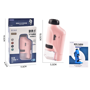 Juguetes de microscopio portátiles para niños, conjunto de equipos experimentales científicos de mano para estudiantes de primaria y <span class=keywords><strong>secundaria</strong></span> - Product Image 2