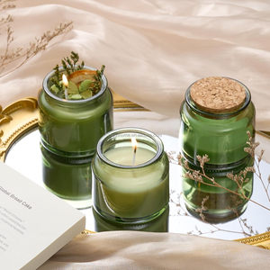 Velas Aromáticas Mini de 100 ml en Frascos de Vidrio - 6 Colores (Ámbar/Verde Oliva/Gris <span class=keywords><strong>Claro</strong></span>/Transparente, Esmerilado, Negro) Entrega Rápida en 5 Días - Product Image 3