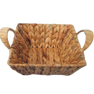 XH Water Hyacinth seagrass wicker cestino portaoggetti per pane alla frutta intrecciato a mano - Product Image 1