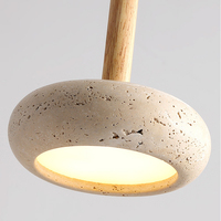 Lampe suspendue LED de style moderne en pierre, nouvelle conception, pour la décoration de la maison, de l'hôtel et de la salle à manger, fabriquée sur mesure