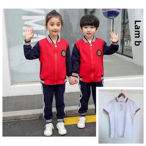 <span class=keywords><strong>Uniforme</strong></span> <span class=keywords><strong>scolaire</strong></span> unisexe en coton pour la rentrée des classes, style collège, trois pièces, pour élèves du primaire - Product Image 3