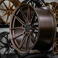 VX Wheels 19 20 21 Zoll 5x114.3 Gestaffelte Tiefkonkave Gebürstete Silberne VS-5RS 5-Speichen Geschmiedete Felgen für Ford Mustang GT Shelby