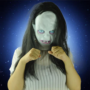 Halloween <span class=keywords><strong>Horreur</strong></span> pour Ghost Face Mask Scary Trick Props avec Cheveux Noirs Chastity Zombie Body pour <span class=keywords><strong>Thriller</strong></span> Head Cover pour Pâques - Product Image 2