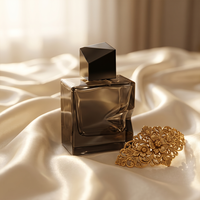 Flacon de parfum carré de luxe vide personnalisé en verre 30 ml avec pompe pulvérisatrice et options de bouchons multiples, fond épais, vente en gros