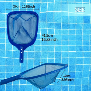 Red de Recolección de Hojas para <span class=keywords><strong>Piscina</strong></span> Azul Resistente, Cesta de Malla Ultrafina, Mango Ergonómico, Marco de PE Duradero para Piscinas Elevadas - Product Image 3