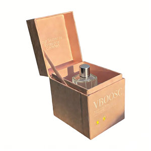 <span class=keywords><strong>Caja</strong></span> de Perfume de Papel de Lujo Personalizada con Relieve Dorado de 10 ml - Product Image 1