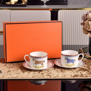 Hot Selling Animal Pattern Art Mug Coffee Cup Soup Plate Dinnerware Light Luxury Bone China Dishwasher Safe Cup Kit Home Use Set - Product Image 4