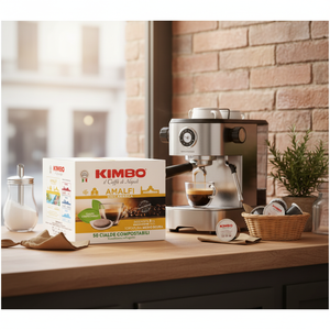 Capsule di Caffè Kimbo Amalfi Blend, 50 ESE 44mm, Set Riutilizzabile, Coperchio in Carta, Metallo, Plastica, Ceramica o PLA - Product Image 3