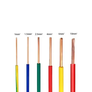 Fil électrique en cuivre massif H07V-U BV 450/750V isolé PVC 1-<span class=keywords><strong>50mm</strong></span>² Câble de construction domestique certifié CE VDE Prix usine - Product Image 4