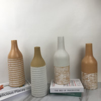 Nouveau Style de bouteille moderne Vase de fleur en céramique de décoration de maison