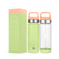 Échantillon gratuit bouteille d'eau de 18 oz personnalisée isolée en acier inoxydable à double paroi sans BPA bouteille d'eau avec couvercle à compartiment