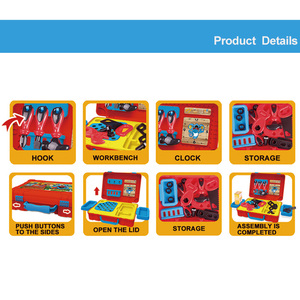 Hanye 2 en 1 niños Juego maleta mecánico juguetes conjunto de herramientas de plástico juguetes para la Educación - Product Image 3