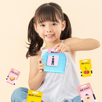 Tarjetas Educativas con Sonido en Forma de Animales de Plástico ABS, Máquina Educativa con Idioma Personalizable para Preescolar y Aprendizaje Temprano, con Batería de Litio