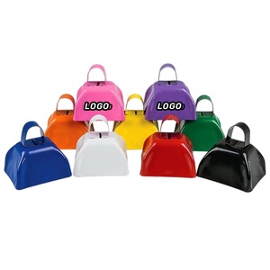 Campainha de metal para festas, sino de metal para eventos esportivos, tamanho personalizado, máquina de som para festas, campainha pequena