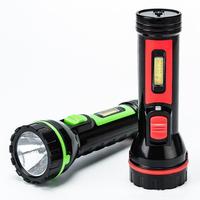 Lampe torche LED de secours robuste avec lumière latérale COB, double éclairage, protection contre les surcharges, portable, pour situations d'urgence